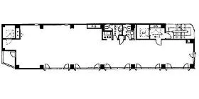 五反田山崎ビルの基準階図面