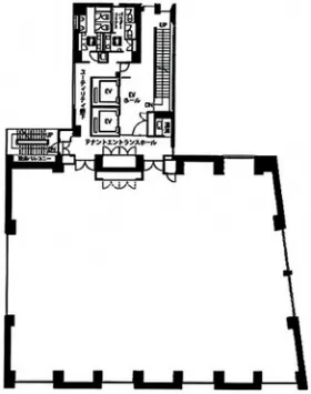 SGスクエアビルの基準階図面