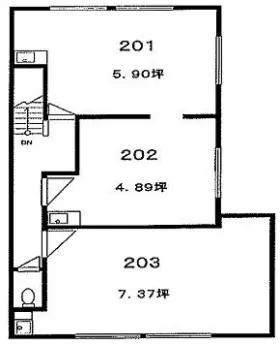 根木ビルの基準階図面