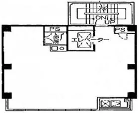 NOVEL WORK Hatchobori(旧:エクセル)ビルの基準階図面