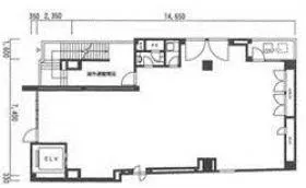 喜久屋ビルの基準階図面