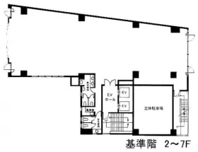 MPR上野駅前ビル(ダヴィンチ上野)の基準階図面