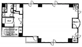 蔵前坂口ビルの基準階図面