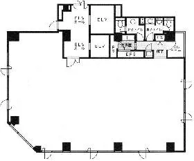 Logran御徒町ビルの基準階図面