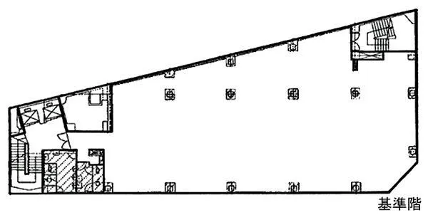 堤ビルディングの基準階図面
