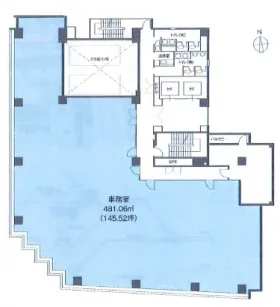 野村不動産上野ビルの基準階図面