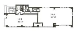 小松和東上野ビルの基準階図面