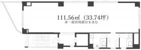 Biz-Field 目黒(旧:アラウンド東京)の基準階図面