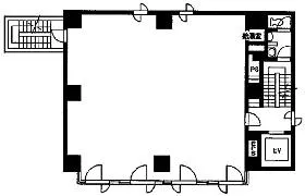 三信ビルの基準階図面