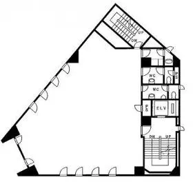 加賀谷ビルの基準階図面