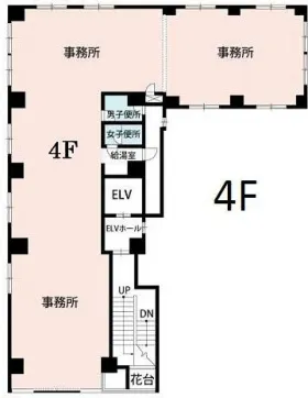 エムプレイス東上野(旧:上野野本)ビルの基準階図面