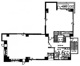 ルート西池袋ビルの基準階図面