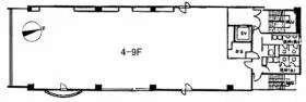 JRE池袋二丁目ビルディングの基準階図面