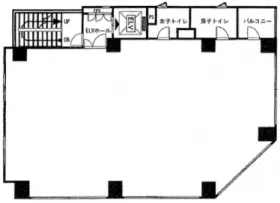 池袋山口ビルの基準階図面