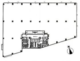 KDX東品川ビル(旧P’S東品川)の基準階図面