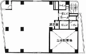 川本ビルの基準階図面