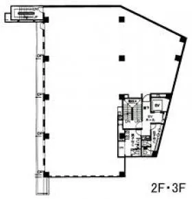 Daiwa大崎3丁目ビルの基準階図面