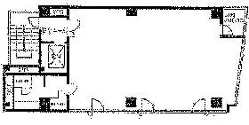 K-WINGビルの基準階図面