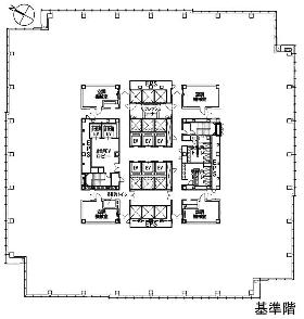 アートヴィレッジ大崎セントラルタワー：基準階図面