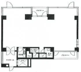 オフィスビル大井MAX-1の基準階図面