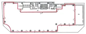 蒲田月村ビルの基準階図面