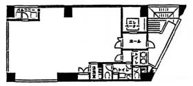 東光ビル1号館の基準階図面