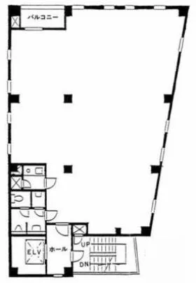 千石文化苑ビルの基準階図面