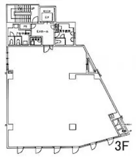 渋谷111ビルの基準階図面