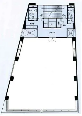 イトーピア橋本ビルの基準階図面