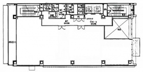 コーストライン品川ビルの基準階図面