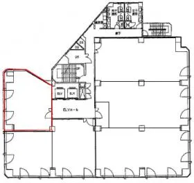 ジブラルタ生命池袋ビルの基準階図面