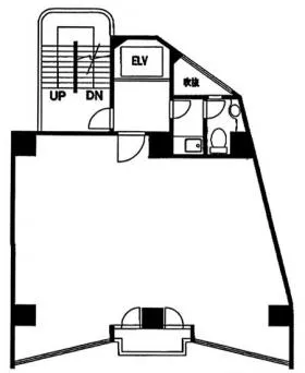 マーブル東池袋ビルの基準階図面