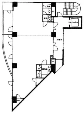 カドラービルの基準階図面