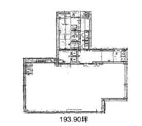 名古路本館ビルの基準階図面