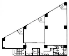 南池袋Mビルの基準階図面