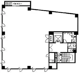 第1三倉ビルの基準階図面