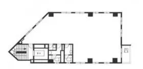 NH西池袋ビルの基準階図面