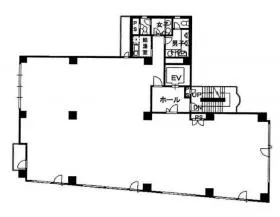 オフィススクエア新宿ビルの基準階図面