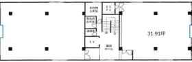 六本木福吉町ビルの基準階図面