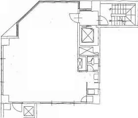 四谷小林ビルの基準階図面