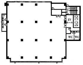 第一勧銀稲垣ビルの基準階図面