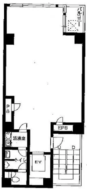 廣田ビルの基準階図面