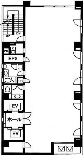 日本橋DOLL-3ビルの基準階図面