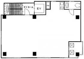 リベラ茅場町ビルの基準階図面