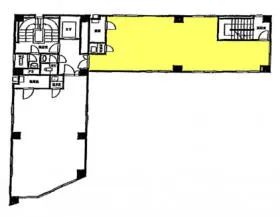 ニュー石橋ビルの基準階図面