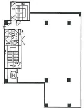 山本別館ビルの基準階図面