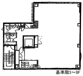 プレリー八重洲ビルの基準階図面