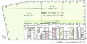 歌舞伎座タワーの基準階図面