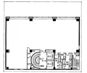 NC竹橋ビルの基準階図面