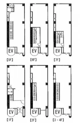 第3須賀ビルの基準階図面